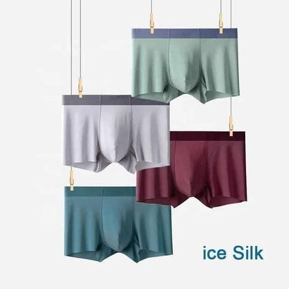Men's Ice Silk Briefs Boxers _ Buy 1 Get 2 Free @ Just Rs.699/-