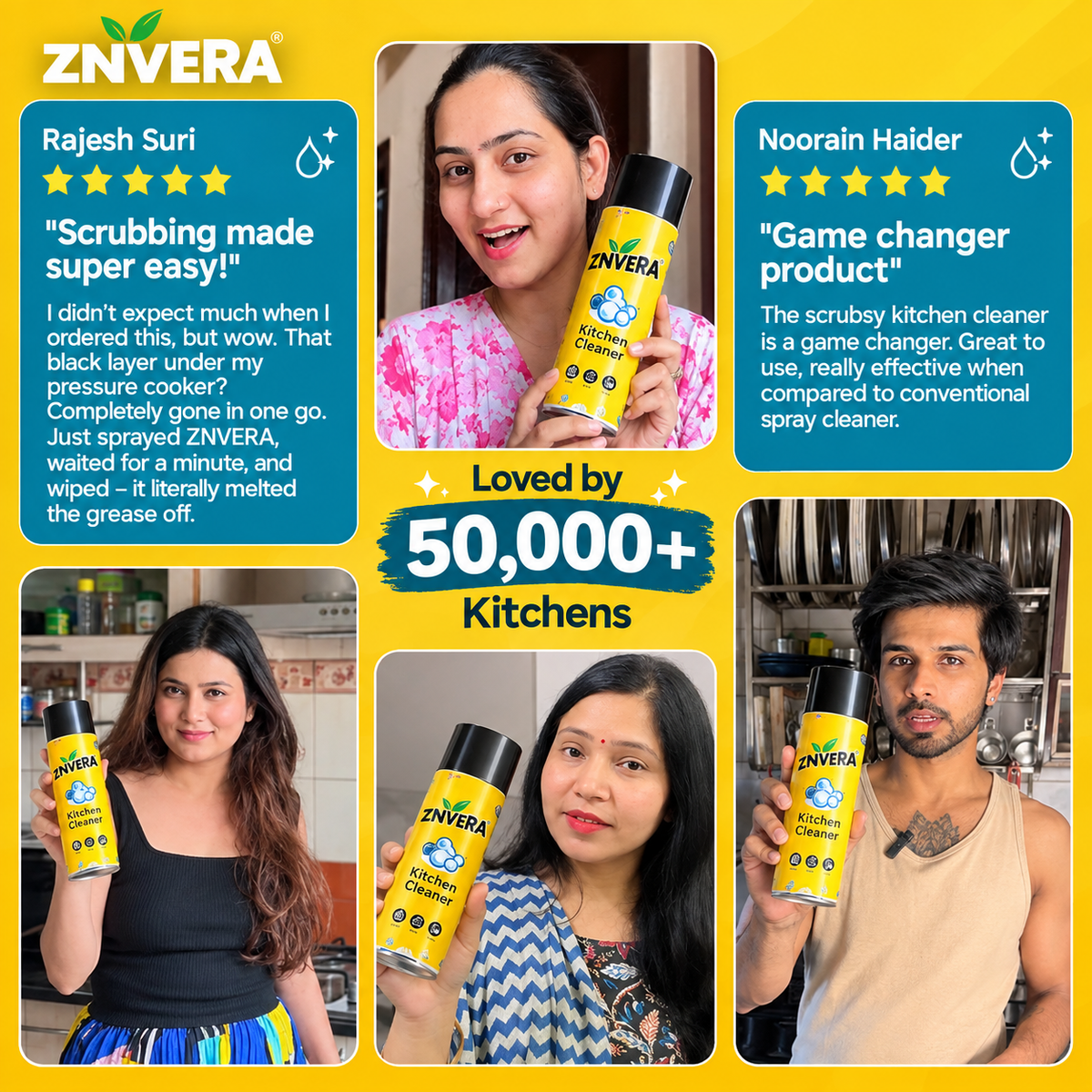 ✨India's #1 Foam-Based Complete Kitchen Cleaner & Disinfectant (Pack Of 2😍)